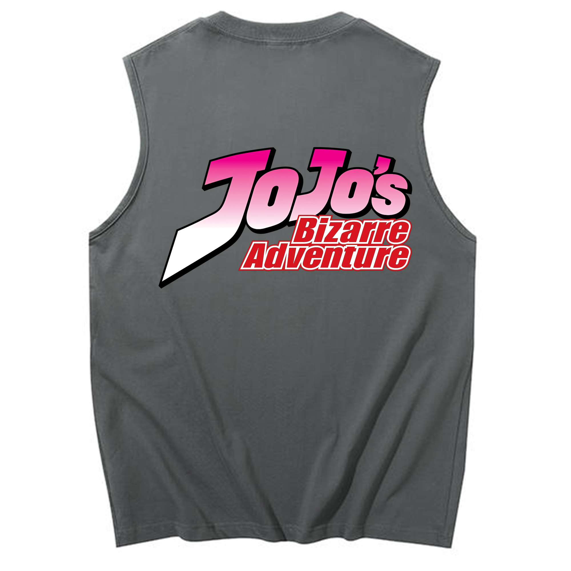 （画像用） ジョジョの奇妙な冒険 JoJo's Bizarre Adventure コットン100％タンクトップ（背面プリント）